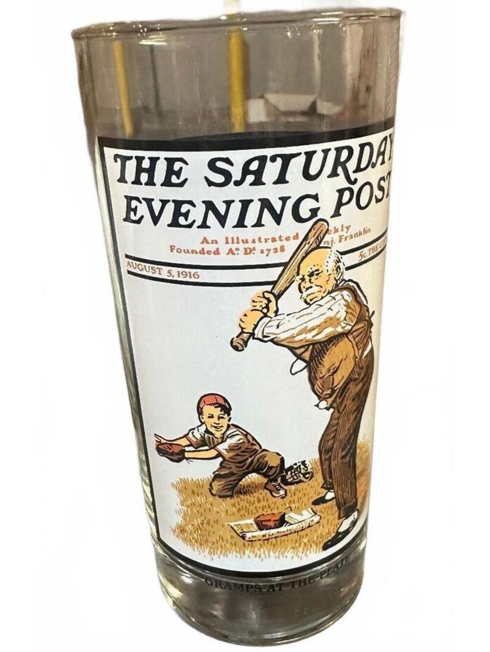 1987 Arby's Norman Rockwell Gramps at the Plate Glass